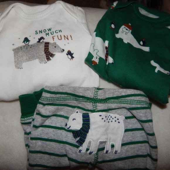 WINTER THEMED THREE PIECE SET